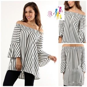 Striped Patty Relaxed Fit Top